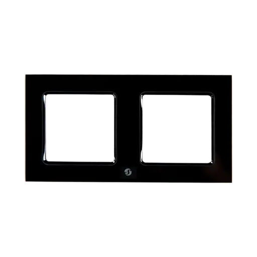 Wall Frame 2 for Wall Switch / Black